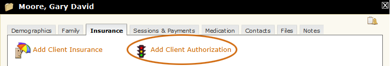 Add Client Authorization