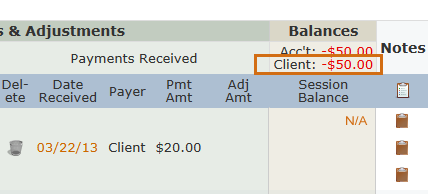 Client Balances