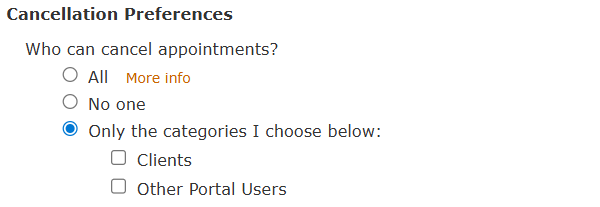 Additional cancelation rules