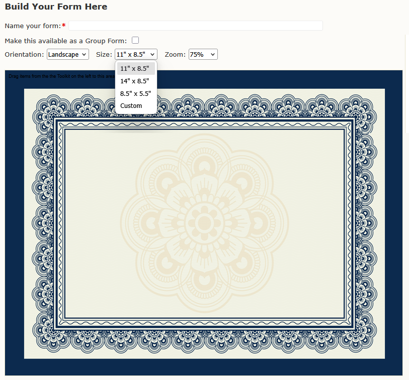 Background Image - Size Options