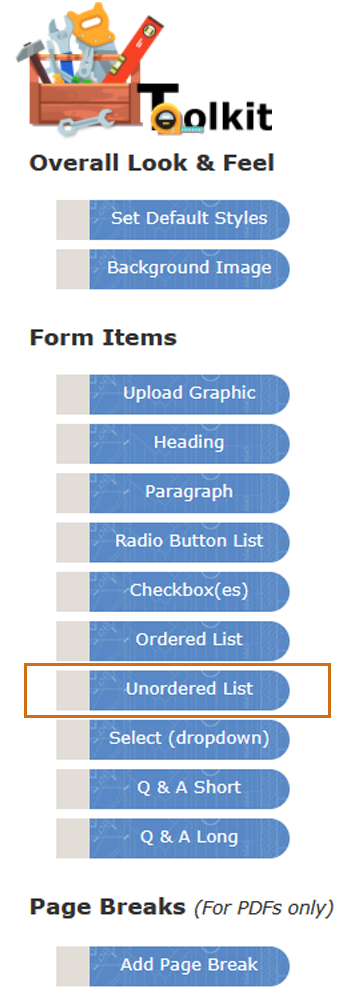 Unordered List