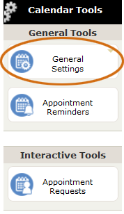 Edit Calendar Settings tool