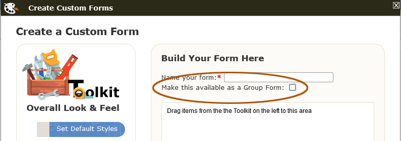 Shared Group Forms